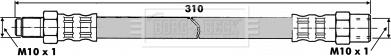 Borg & Beck BBH6019 - Тормозной шланг www.autospares.lv