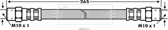 Borg & Beck BBH6033 - Тормозной шланг www.autospares.lv