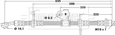 Borg & Beck BBH6199 - Bremžu šļūtene www.autospares.lv