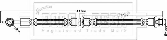 Borg & Beck BBH6816 - Bremžu šļūtene www.autospares.lv