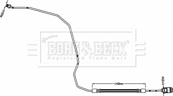 Borg & Beck BBH8465 - Bremžu šļūtene www.autospares.lv