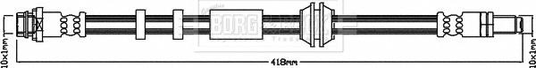 Borg & Beck BBH8412 - Bremžu šļūtene www.autospares.lv