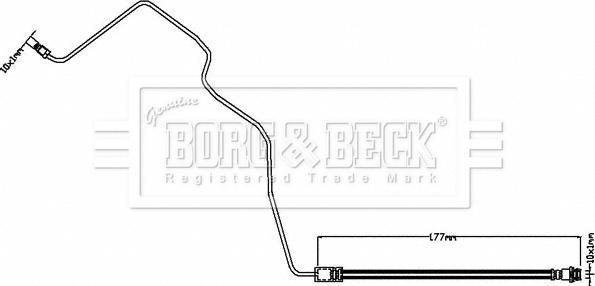 Borg & Beck BBH8553 - Bremžu šļūtene www.autospares.lv