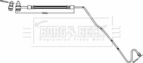 Borg & Beck BBH8504 - Bremžu šļūtene www.autospares.lv