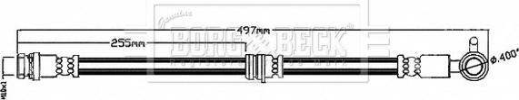 Borg & Beck BBH8697 - Bremžu šļūtene www.autospares.lv