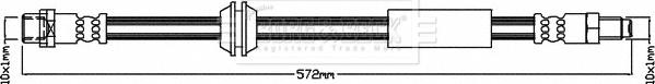 Borg & Beck BBH8650 - Bremžu šļūtene www.autospares.lv