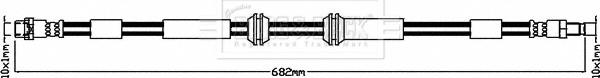 Borg & Beck BBH8652 - Bremžu šļūtene autospares.lv