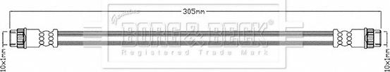 Borg & Beck BBH8680 - Bremžu šļūtene www.autospares.lv