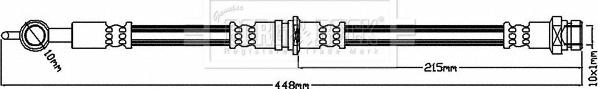 Borg & Beck BBH8006 - Bremžu šļūtene www.autospares.lv