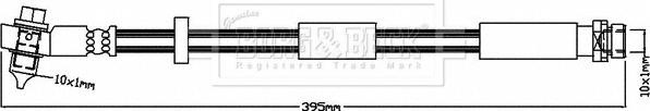 Borg & Beck BBH8183 - Bremžu šļūtene www.autospares.lv