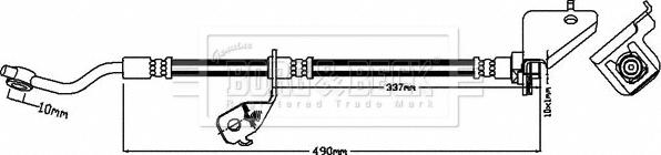 Borg & Beck BBH8182 - Bremžu šļūtene www.autospares.lv