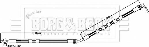 Borg & Beck BBH8854 - Bremžu šļūtene autospares.lv