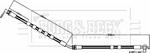 Borg & Beck BBH8855 - Bremžu šļūtene autospares.lv