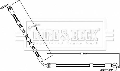 Borg & Beck BBH8853 - Bremžu šļūtene autospares.lv