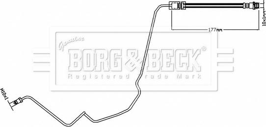 Borg & Beck BBH8817 - Bremžu šļūtene www.autospares.lv