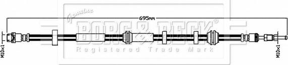 Borg & Beck BBH8839 - Bremžu šļūtene www.autospares.lv