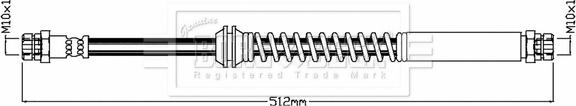 Borg & Beck BBH8749 - Bremžu šļūtene autospares.lv