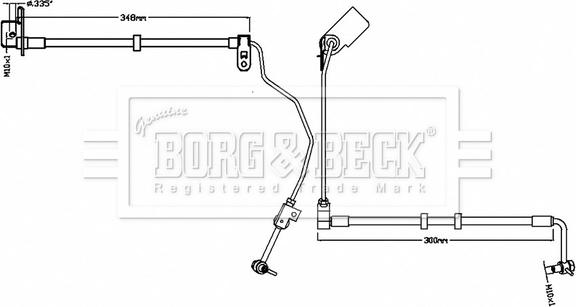 Borg & Beck BBH8742 - Brake Hose www.autospares.lv