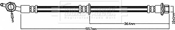 Borg & Beck BBH7969 - Bremžu šļūtene www.autospares.lv