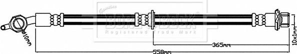 Borg & Beck BBH7968 - Bremžu šļūtene www.autospares.lv