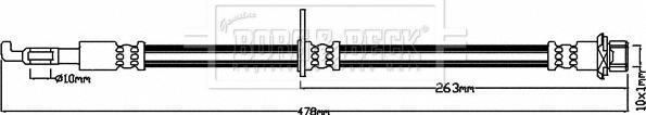 Borg & Beck BBH7967 - Bremžu šļūtene www.autospares.lv