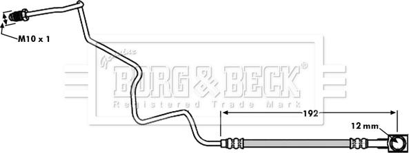 Borg & Beck BBH7935 - Bremžu šļūtene www.autospares.lv