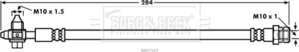 Borg & Beck BBH7922 - Bremžu šļūtene www.autospares.lv