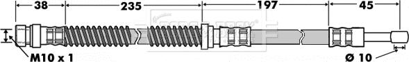 Borg & Beck BBH7505 - Bremžu šļūtene www.autospares.lv