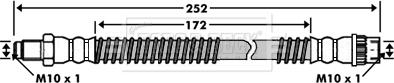 Borg & Beck BBH7511 - Bremžu šļūtene www.autospares.lv