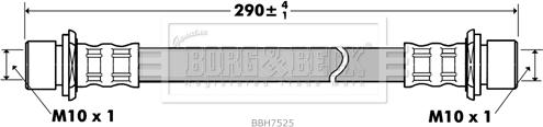 Borg & Beck BBH7525 - Bremžu šļūtene autospares.lv