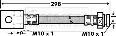 Borg & Beck BBH7163 - Bremžu šļūtene www.autospares.lv