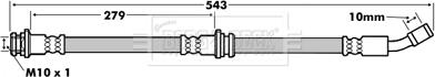 Borg & Beck BBH7162 - Bremžu šļūtene www.autospares.lv