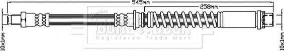 Borg & Beck BBH7183 - Bremžu šļūtene www.autospares.lv