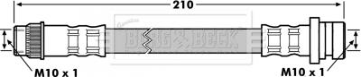 Borg & Beck BBH7176 - Bremžu šļūtene www.autospares.lv