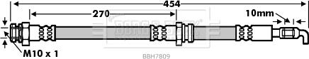 Borg & Beck BBH7809 - Bremžu šļūtene www.autospares.lv