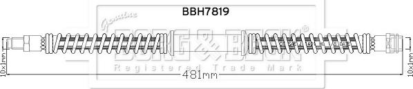 Borg & Beck BBH7819 - Bremžu šļūtene www.autospares.lv