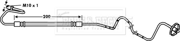 Borg & Beck BBH7839 - Bremžu šļūtene www.autospares.lv