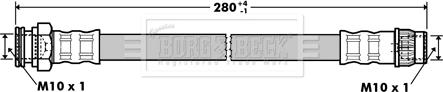 Borg & Beck BBH7356 - Bremžu šļūtene www.autospares.lv