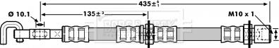 Borg & Beck BBH7253 - Bremžu šļūtene www.autospares.lv