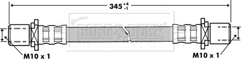 Borg & Beck BBH7273 - Bremžu šļūtene www.autospares.lv