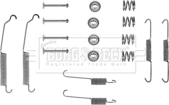 Borg & Beck BBK6010 - Piederumu komplekts, Bremžu loki autospares.lv