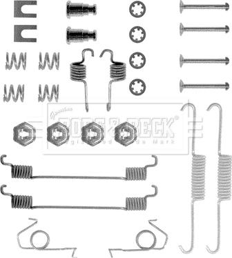 Borg & Beck BBK6028 - Piederumu komplekts, Bremžu loki www.autospares.lv