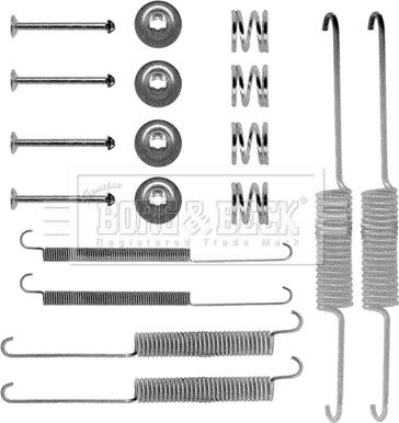 Borg & Beck BBK6071 - Piederumu komplekts, Bremžu loki www.autospares.lv