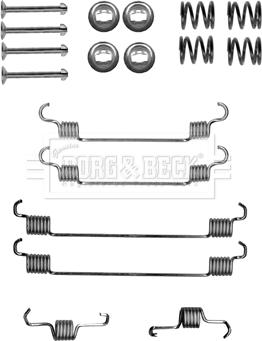 Borg & Beck BBK6149 - Piederumu komplekts, Bremžu loki www.autospares.lv