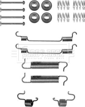 Borg & Beck BBK6155 - Piederumu komplekts, Bremžu loki www.autospares.lv