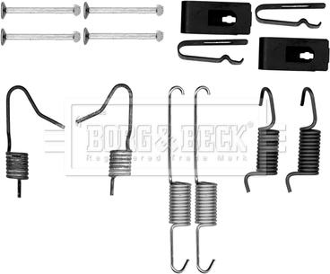 Borg & Beck BBK6167 - Piederumu komplekts, Stāvbremzes mehānisma bremžu loks www.autospares.lv