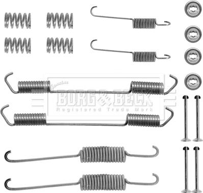 Borg & Beck BBK6105 - Piederumu komplekts, Bremžu loki www.autospares.lv