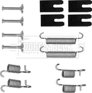 Borg & Beck BBK6188 - Piederumu komplekts, Stāvbremzes mehānisma bremžu loks www.autospares.lv