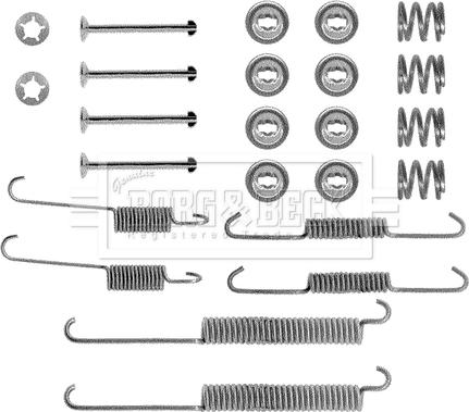 Borg & Beck BBK6132 - Piederumu komplekts, Bremžu loki www.autospares.lv