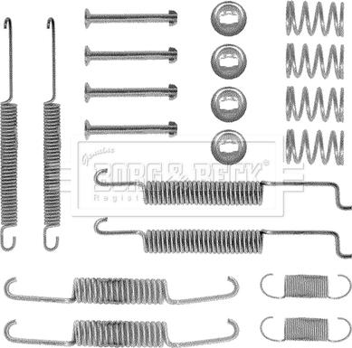 Borg & Beck BBK6122 - Piederumu komplekts, Bremžu loki www.autospares.lv